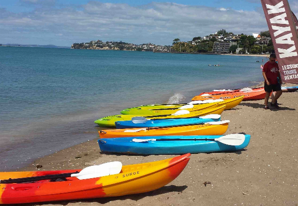 One-Hour Kayak Hire in Mission Bay for One Person - Options for Two-Hour Hire or Double Kayak for Two People
