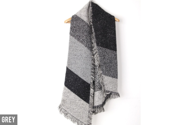 Cosy Blanket Style Scarf - Three Colours Available