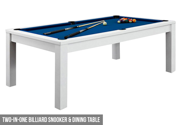 Billiard Table or Two-In-One Billiard Snooker & Dining Table