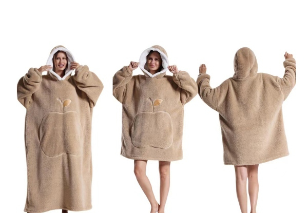 Unisex Wearable Sherpa Blanket for Adults - Available in Six Colours & Two Sizes