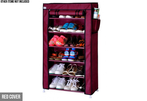 Six-Tier Shoe Rack - Two Colours Available