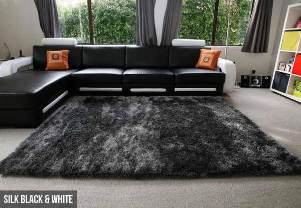 Silky Soft High-Density Rug - Options for Three Sizes & Colours