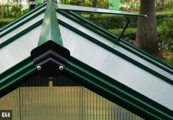 Greenzone Aluminium Greenhouse with 4mm Base - Two Sizes Available