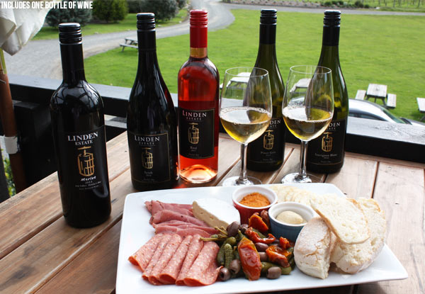 Winter Harvest Platter & Bottle of Wine from Linden Estate Range for Two People - Valid for Lunch Thursday to Saturday