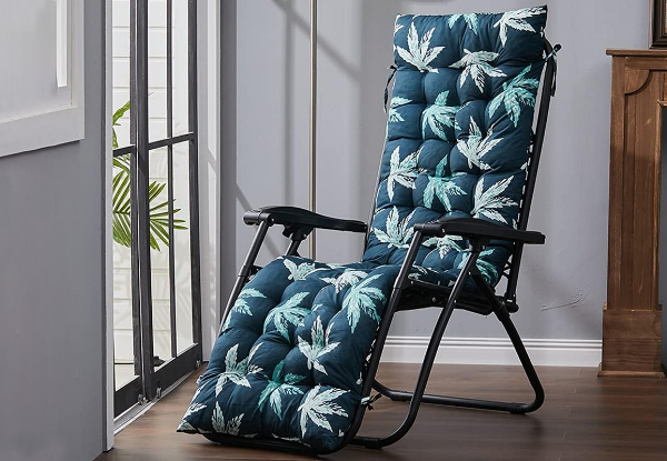 Floral Printed Rocking Chair Seat Cushion with Ties - Available in Five Colours & Three Sizes