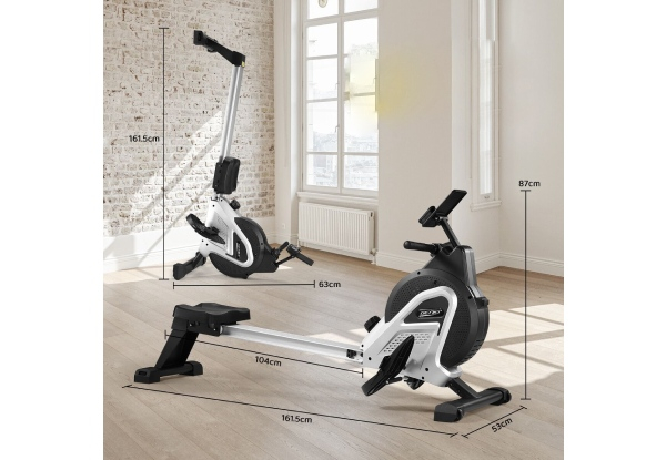 Foldable Bluetooth 10 Level Resistance LCD Rowing Machine