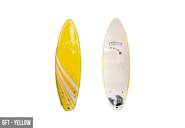 2021 Design Hypr Hawaii Deluxe Soft Top Surfboard Range - Three Sizes Available