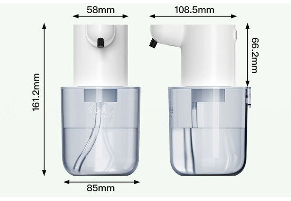 Automatic Touchless Soap Dispenser - Two Colours & Option for Two-Pack Available