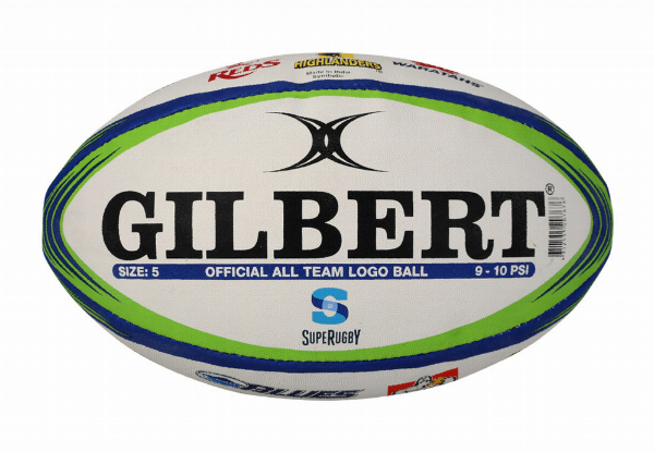 Gilbert Super Rugby All Team Logo Ball