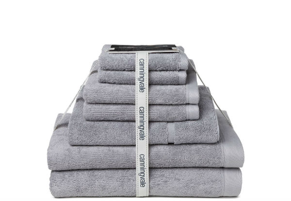 Canningvale Corduroy Rib Seven-Piece Towel Set - Six Colours Available incl. Nationwide Delivery