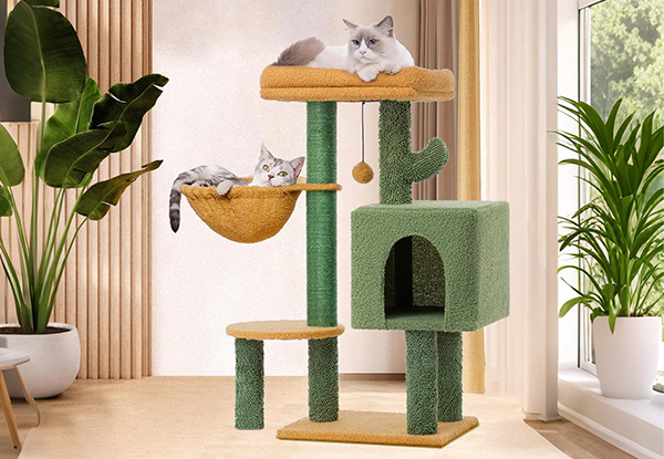 Petscene Cactus Cat Tree Scratching Post