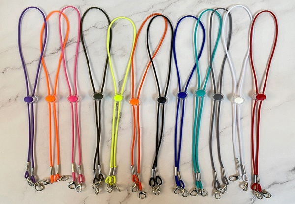 Five-Pack of Face Mask Lanyard Necklaces