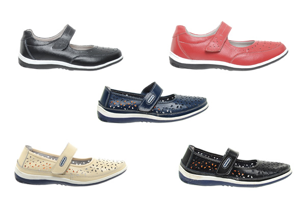 Women's Comfort Leather Loafers - Two Styles Available - Options for Three Sizes & Five Colours Available