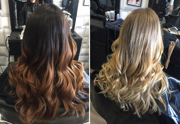 Balayage, Ombre or Dip-Dye Hair Package incl. Colour, Style Cut, Shampoo Service, Colour Lock Treatment, Head Massage & Blow Wave Finish with 25% Off Additional Beauty Treatments