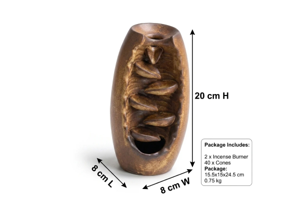 Ceramic Waterfall Backflow Incense Burner