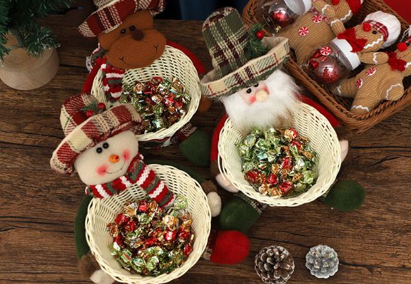 Christmas Snack Bowl Container - Three Options Available