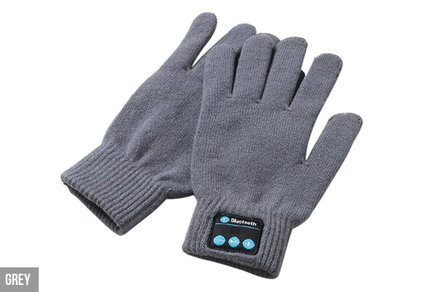 Pair of Bluetooth Talking Gloves with Touch Screen Function - Four Colours with Available Free Delivery