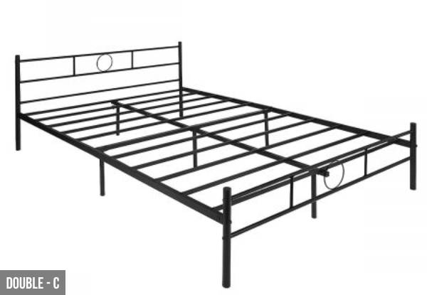 Metal Bed Frame - Five Options & Two Sizes Available