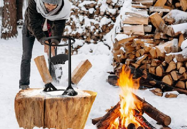Log Firewood Splitter Set with Hammer
