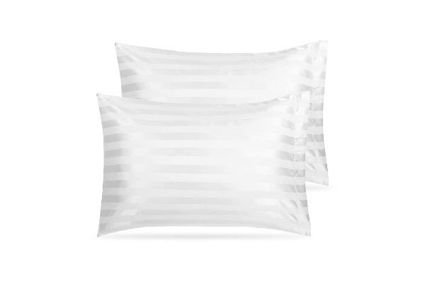 Two-Piece Envelope Satin Pillowcase - Available in Six Colours & Two Sizes