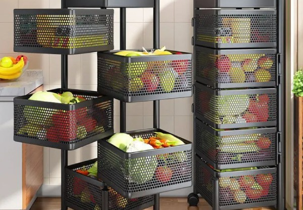 Five-Layer Kitchen Movable Trolley