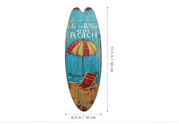 Beach Ocean Surfboard Miniboard Decor - 10 Styles Available