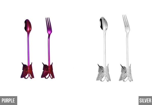 Themed Cutlery Set - Two Styles & Six Colours Available