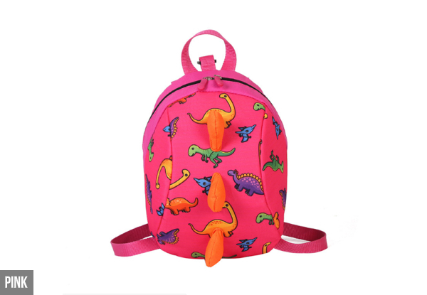 Kids Dinosaur Backpack - Five Colours Available with Free Delivery