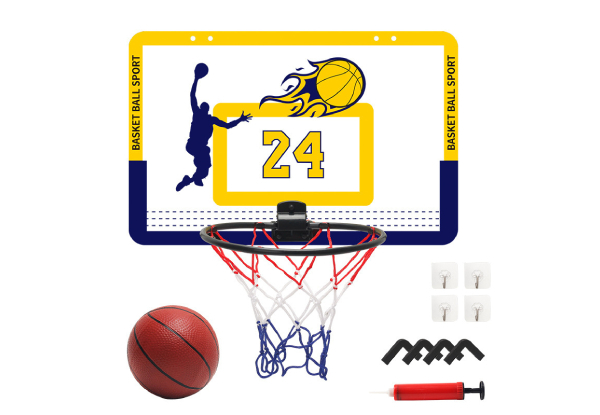 Portable Foldable Basketball Hoop Toy Kit - Two Colours Available