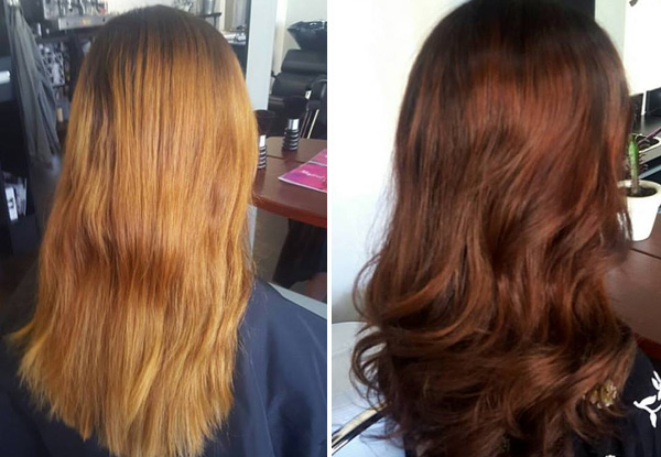 $99 for a Full Head of Foils, Balayage/Ombre Toner incl. Cut & Finish with a Barista Made Coffee