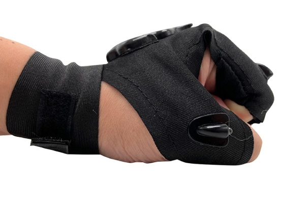 Rechargeable Fishing Flashlight Gloves - Option for Two-Pairs