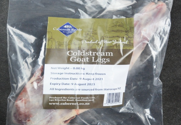 Frozen Coldstream Goat - Two Options Available - North Island Urban Delivery Only