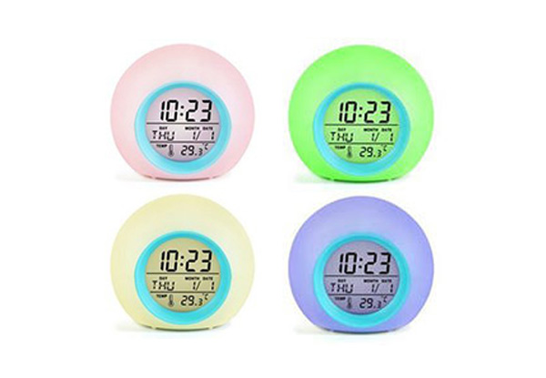 Digital Colour Changing LED Clock with Free Delivery