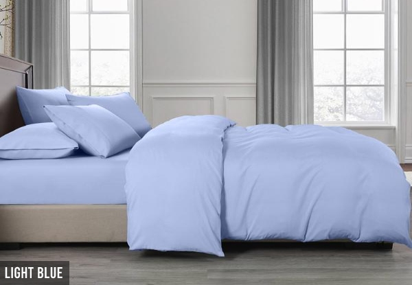 Royal Comfort 2000TC Six-Piece Bamboo Sheet & Duvet Cover Set - Three Sizes & Four Colours Available