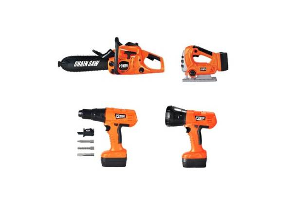 Five-in-One Kids Construction Hand Tool Toy Set