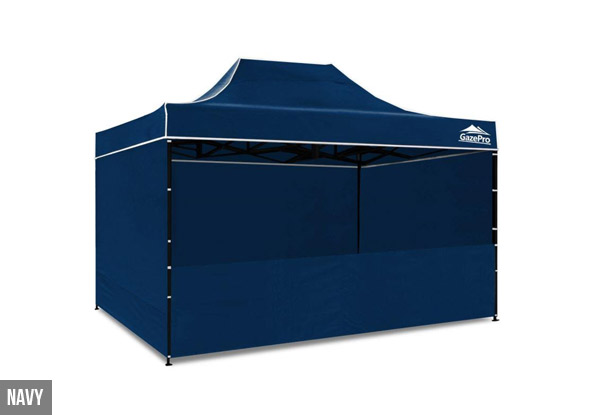 3 x 4.5m Gazebo with Side Walls - Two Colours Available