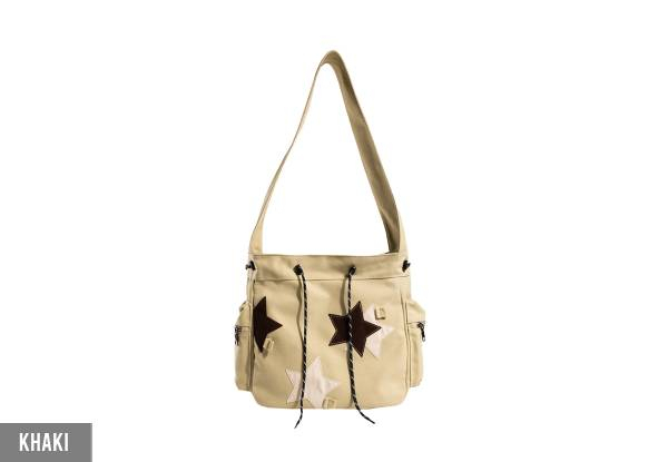 Canvas Star Crossbody Bag - Available in Three Colours & Option for Two-Pack