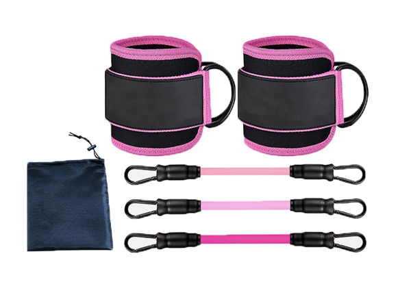 Workout Ankle Resistance Bands with Cuffs - Available in Two Colours