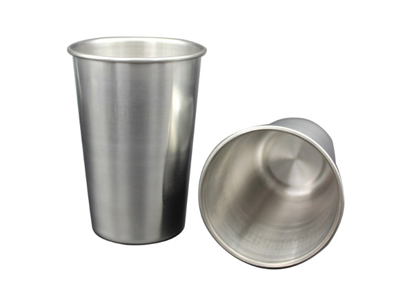 Two-Pack of Stainless Steel Drinking Cups - Option for Four-Pack Available