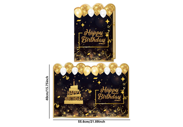 Large 40cm Birthday Card - Option for Two-Pack