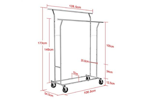 Adjustable Heavy-Duty Industrial Clothes Rack - Two Options Available