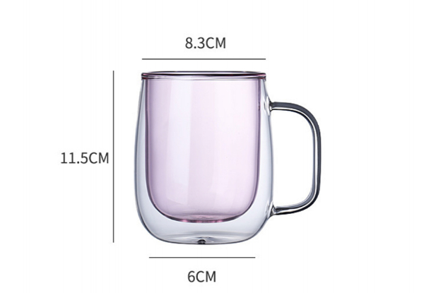 Double-Wall Quicksand Glass Cup - Three Colours Available