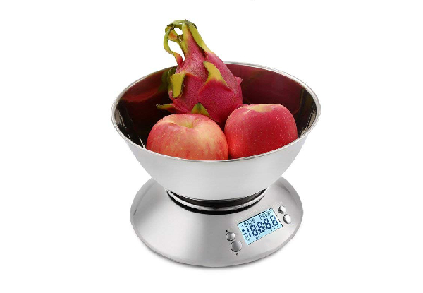 Digital Kitchen Scales with Mixing Bowl