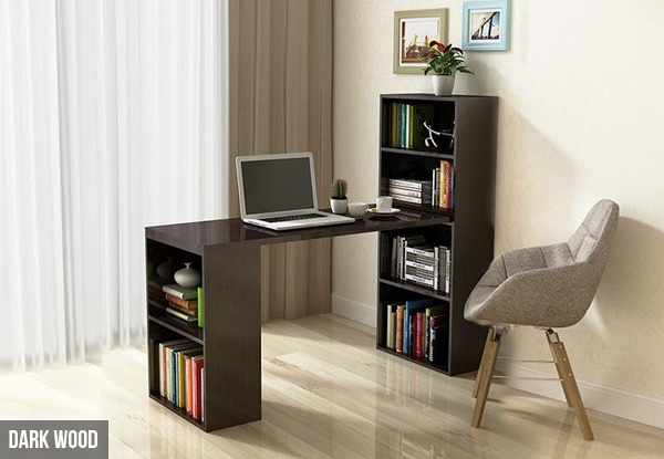$89 for a Computer Desk with Book Shelf Available in Three Colours