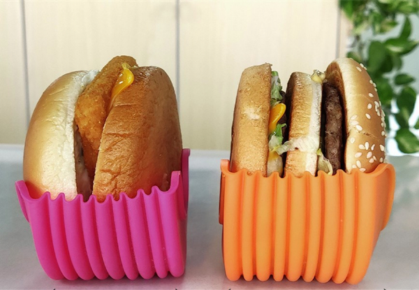 Two-Pack Hamburger Holder - Available in Four Colours & Option for Four-Pack