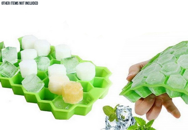 37-Hole Honeycomb Ice Cube Mould - Four Colours Available