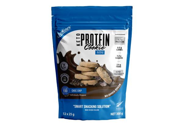 Justine's Mini Keto Cookie Pouch Range - Available in Five Options