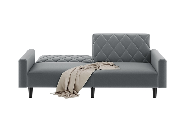 Velvet Convertible Sofa Bed