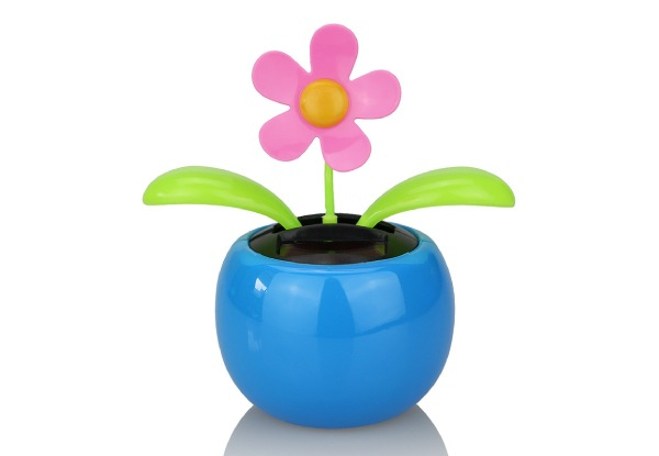 Solar Powered Dancing Flowers Toy - Four Colours Available