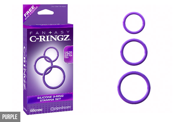 Fantasy C-Ringz Silicone Three-Ring Stamina Set for Him
